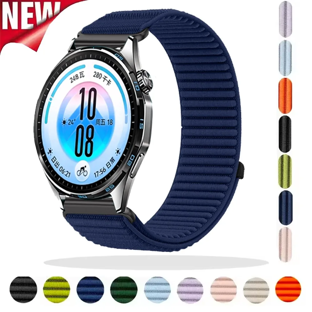 18/20/22mm Nylon-Schlaufenarmband für Huawei Watch GT7 Pro GT6 Pro GT7-6-5-4 46mm 41mm GT Runner 2 Band Huawei Watch Ultimate 2 Buds 2