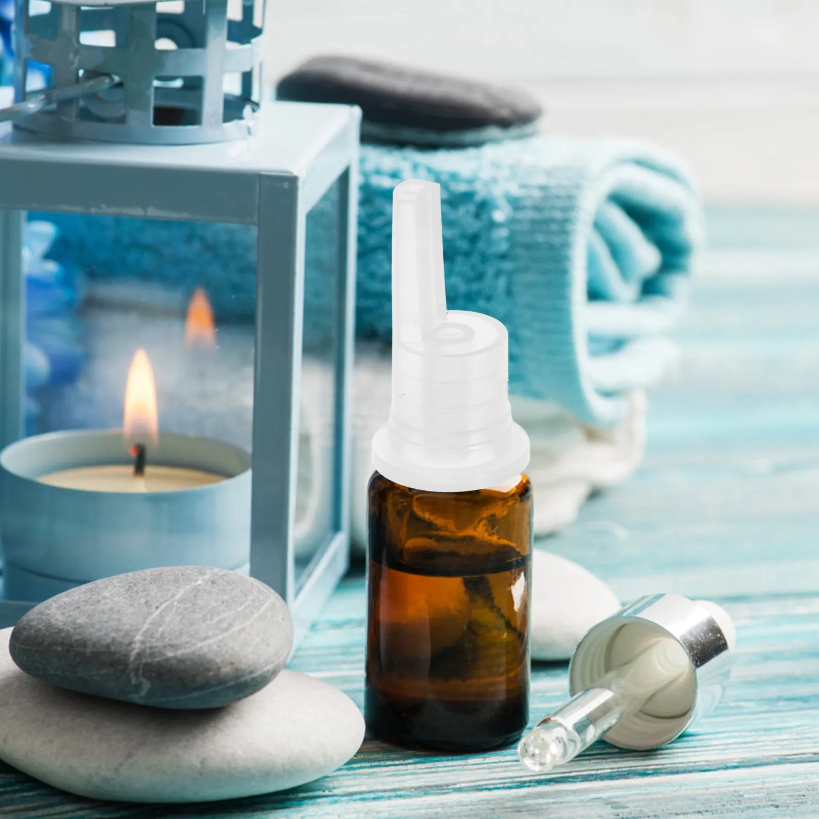 

100Pcs Essential Oil Inner Dropper Plug Plastic Bottle Sealing Cap for Aromatherapy Oils Leak Proof Freshness Preserving Long