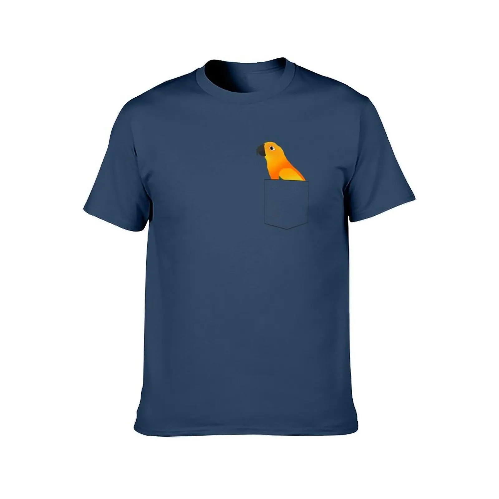 تي شيرت Sun Conure Parrot In Your Front Pocket تي شيرت رجالي فاخر برسومات تي شيرت للرجال