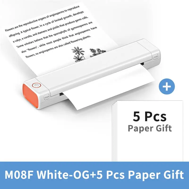 New! Phomemo M08F Wireless Tattoo Transfer Stencil Printer A4 Paper Portable Thermal Printer Copier Compatible with Smartphone