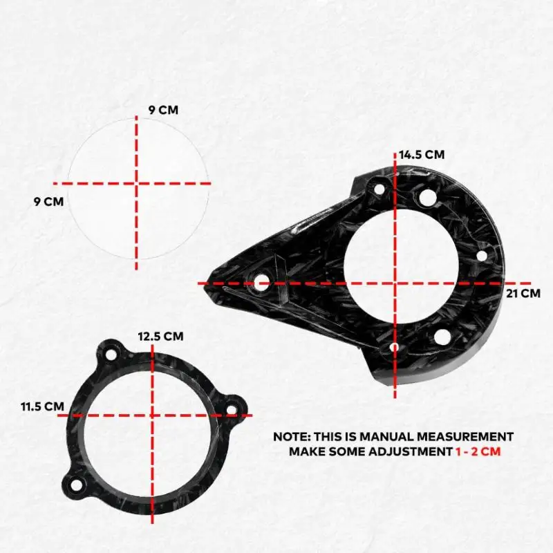 Impact Resistant MOTOX CLICK Pulley Cover Transparent Screen Design Perfect Fit for CLICK V2 V3 V4 Motorcycle External Protecti