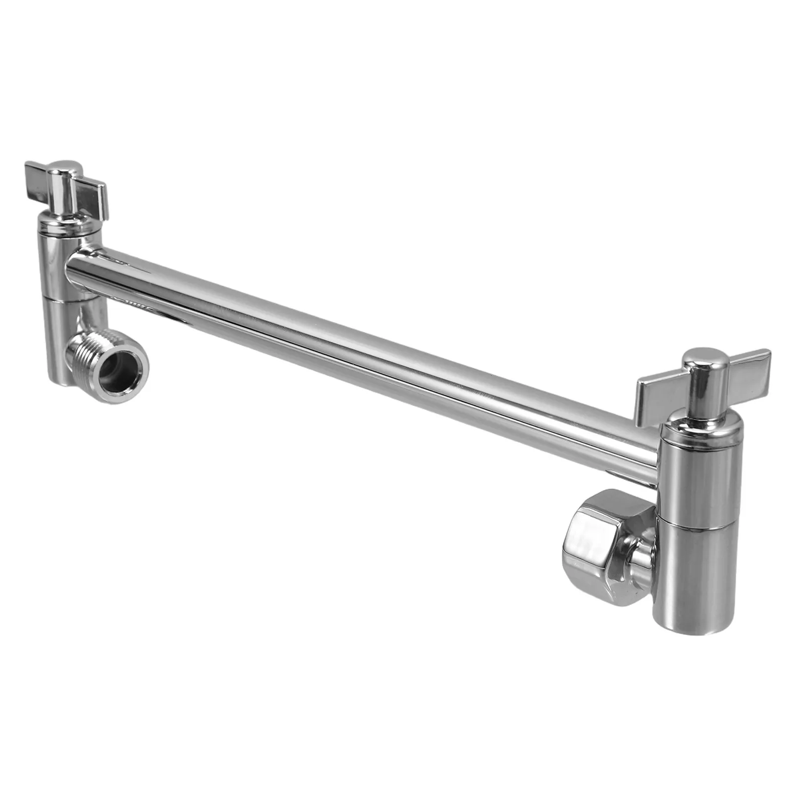 Shower Bracket Extension Arm Height Extender Wall Mounted Copper Heavy Duty Showerhead Rainfall Spray Adjustable Angle Extended