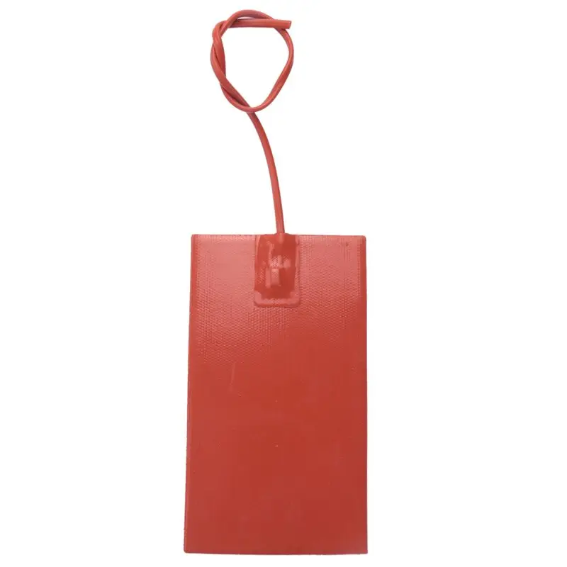 

A21F-12V 13X23CM Car Silicone Heating Pad Engine Cylinder Block Hydraulic Oil Tank Heating Plate Water Tank Heating Pad