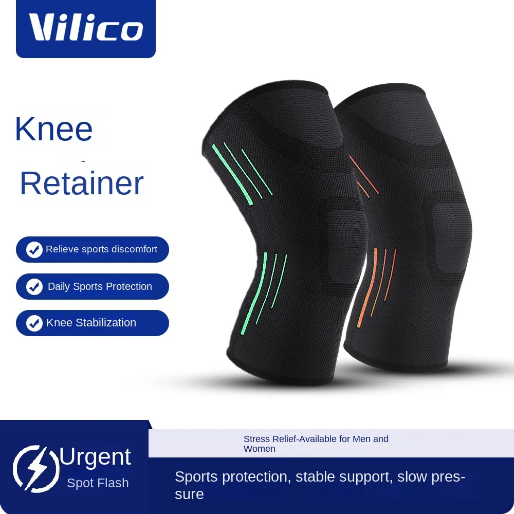 

Outdoor Sports Mountain Climbing Fitness Four-sided Elastic Basketball Meniscus Knitted Knee Pads Protective Gear