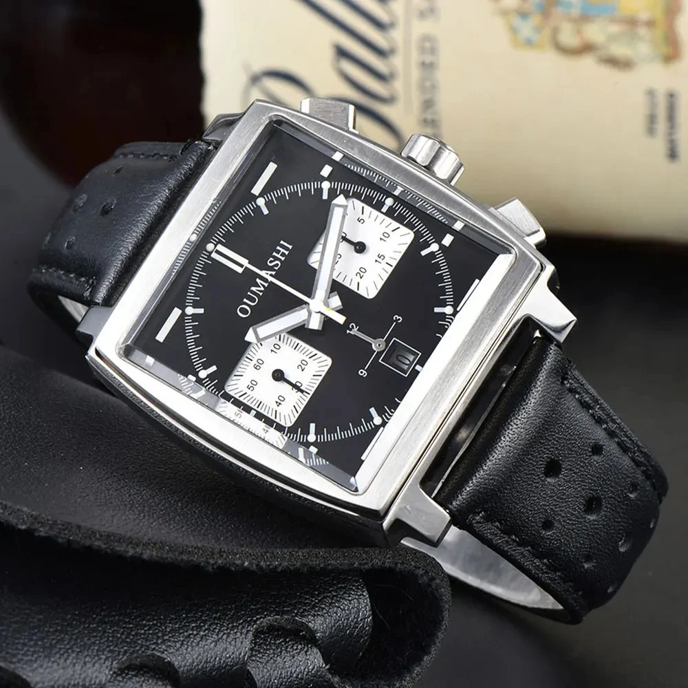 Reloj cuadrado de 40 mm con ca - Luxury Watch Square reseña y precio