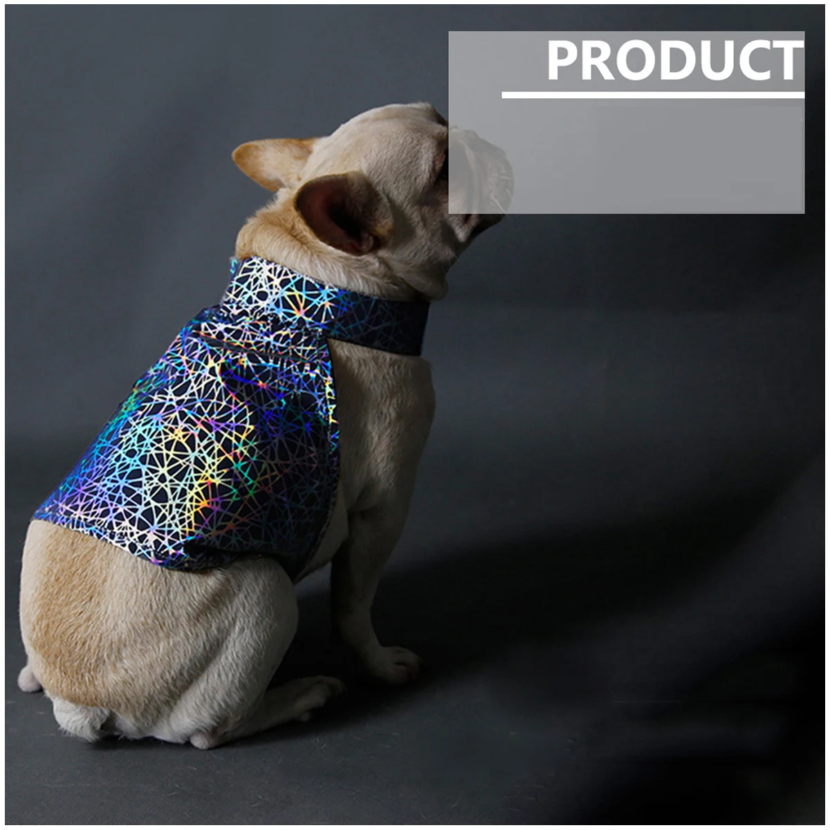 

Pet Reflective Bird Nest Vest Polyester Colorful Cloth Grey S Adjustable Neck Chest Waterproof Warm Easy Clean Dog Grooming