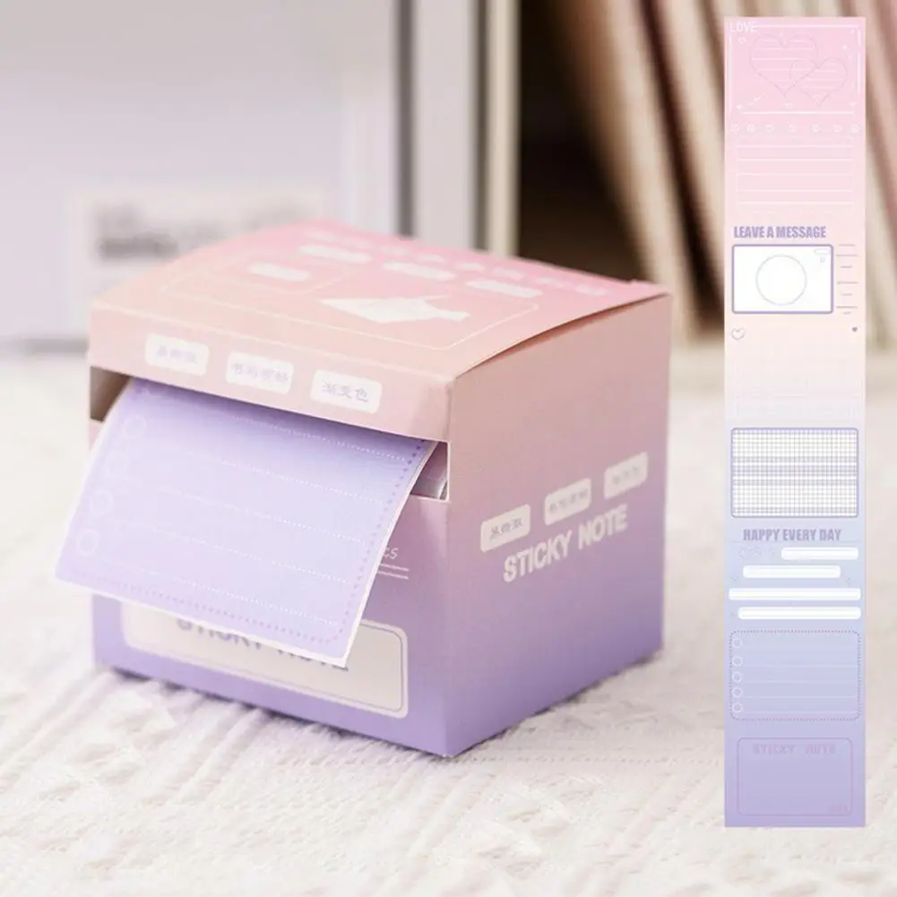 Note adesive di carta Premium 256 fogli di nastro adesivo pieno di note adesive con scatole Dispenser estraibili elenchi di cose da fare a strappo