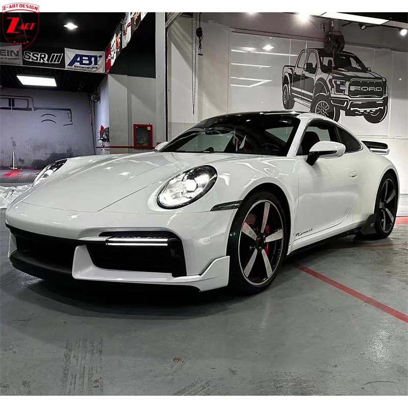 Kit de carrocería Z-ART 992 Turbo S para Porsche 992 911, Kit de actualización de inyección PP para 911 2019 + piezas de estilo de coche