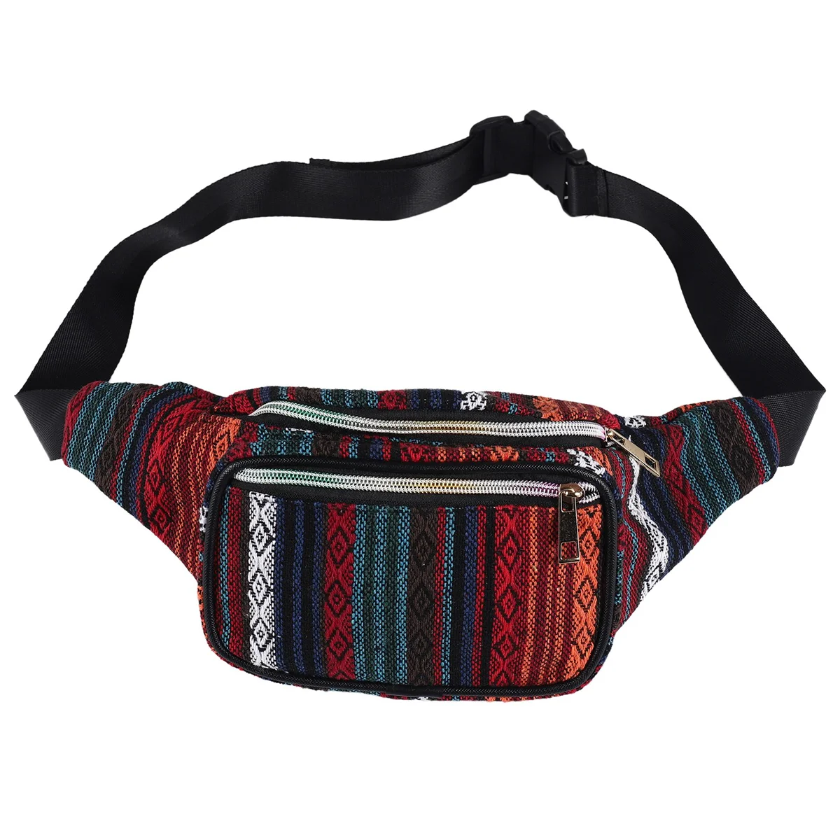 กระเป๋าคาดเอวผู้หญิง ABQR สไตล์ชาติพันธุ์ ย้อนยุค วินเทจ สำหรับเดินทาง ท่องเที่ยว เดินป่า กระเป๋าคาดเอวสำหรับผู้หญิง สี A