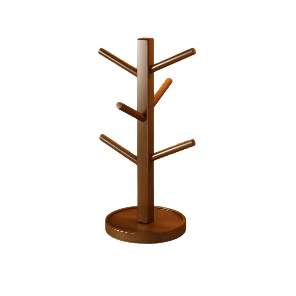 Tree Shape Coffee Mug Holder 4/6 Hooks Space Saving Mug Hanging Display Rack Hanging Display Multi-functional - view 3
