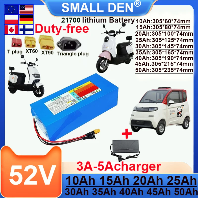 52V 10Ah 15Ah 20Ah …