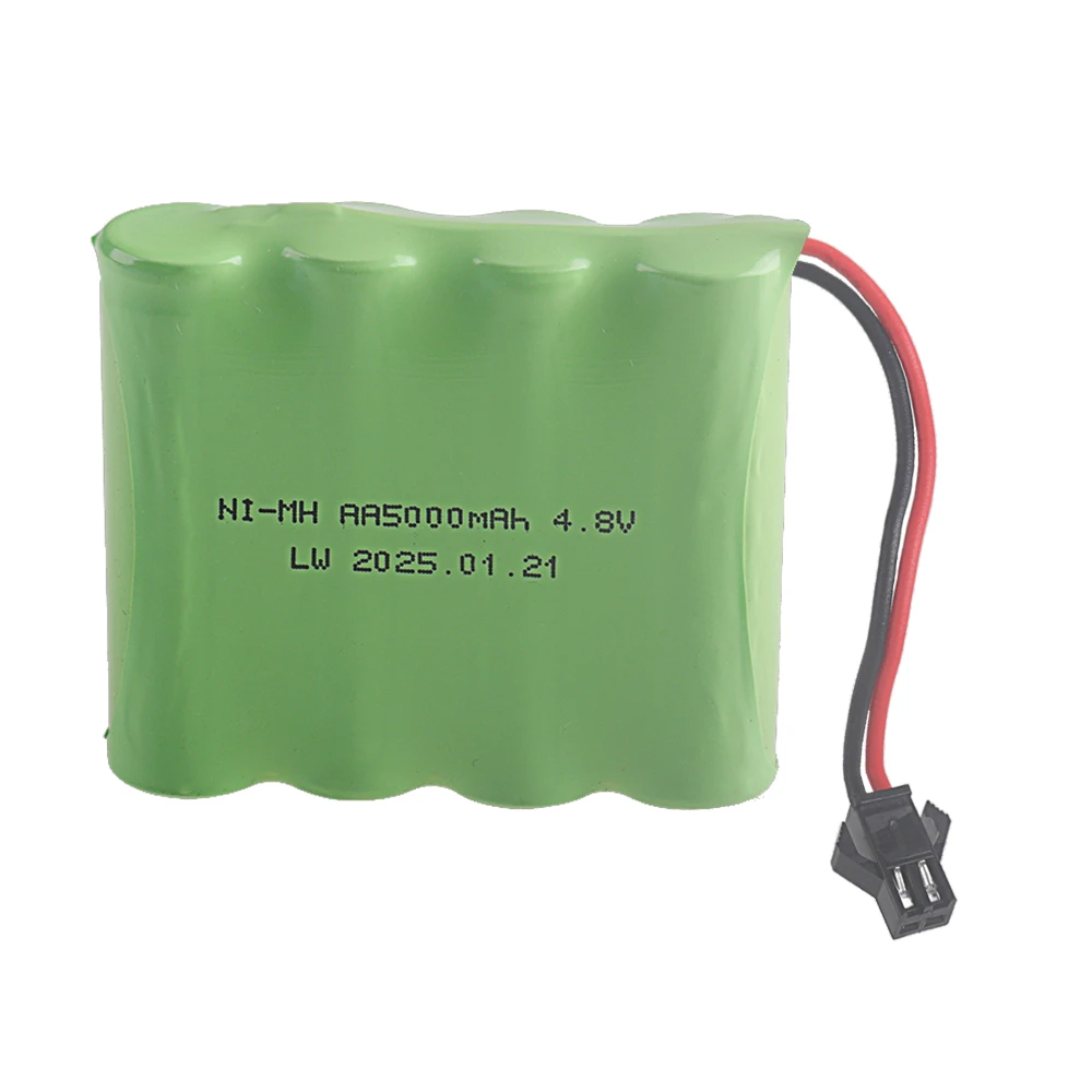 5000mAh 3.6V/4.8V/6V/7.2V/9.6V/12v Rechargeable NI-MH Battery Pack For Rc toys Cars Tanks Robots Guns Boats toys accessories