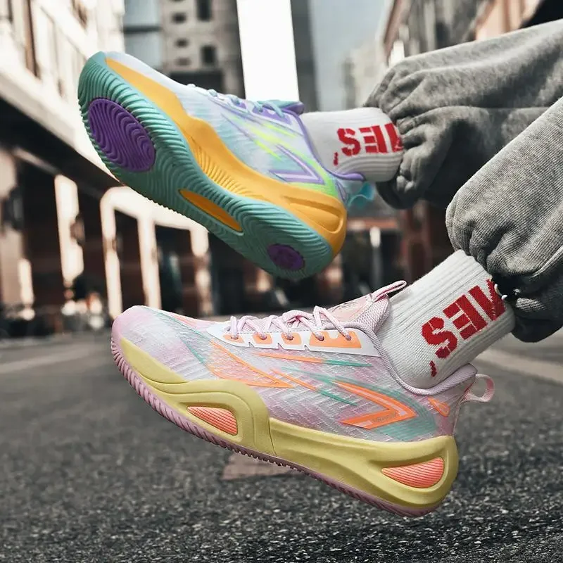 

2025 новые стильные баскетбольные кроссовки, дышащие, удобные, нескользящие тренировочные баскетбольные кроссовки, универсальная мужская обувь, мужские кроссовки