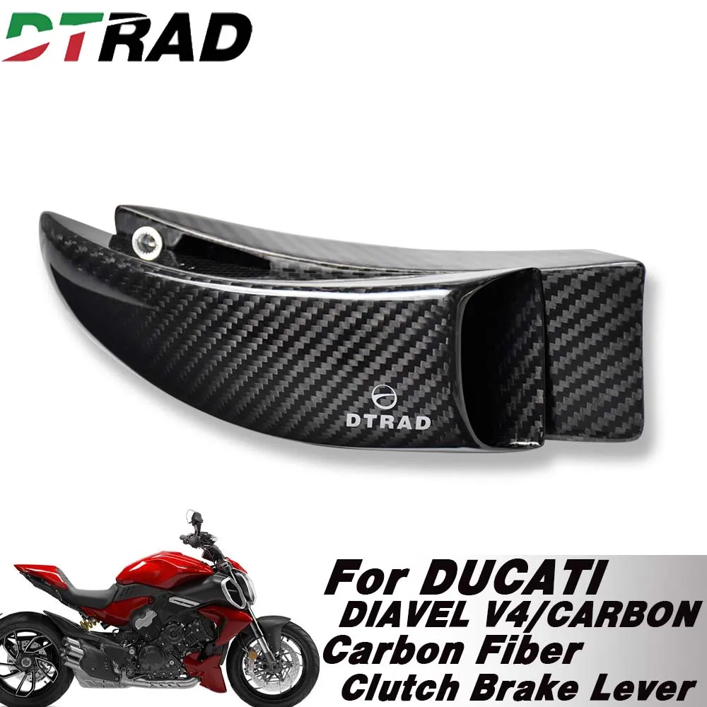 V4 2025-2026 Brake Disc Air Intake Cooling Ducts For DUCATI DIAVEL AMG / CROMO / CARBON / STRADA Carbon Fiber Caliper Radiator