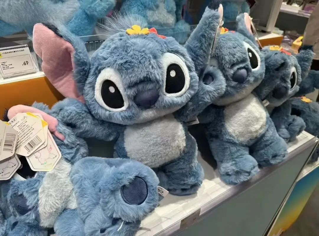 Potdemiel 35 cm Lilo & Stitch Plüschpuppe Kawaii Cartoon Anime Gefülltes Stofftier Kindergeburtstag Süßes Kindergeschenk