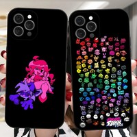 FNF Friday Night Funkin Phone Case For iPhone 16,15,14,13,12,11 Plus,Pro,Max,XR,XS,X,7,8 Plus,SE,Mini Silicone Soft