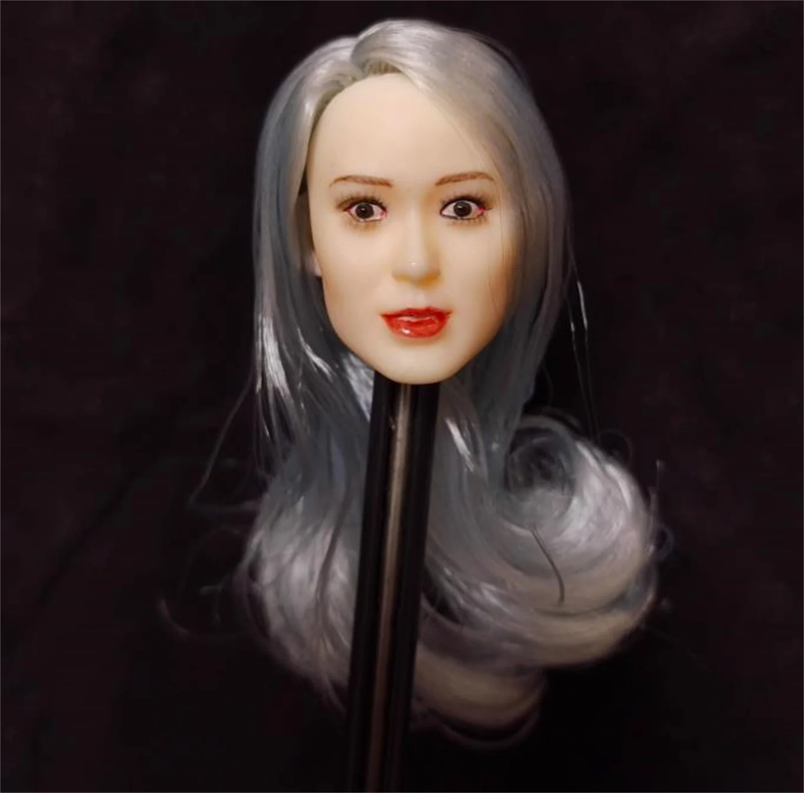 

Масштабная модель 1:6, выражение седых волос, женское аниме, красота, маленькая Лолита, модель резьбы по голове для 12 дюймов, TBL PH, фигурка тела