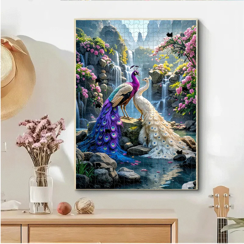 500 stuks/1000 stuks volwassen legpuzzels geschikt voor - uitdagende hersenen met draagbare stukjes, elegant doe-het-zelf decor en complex