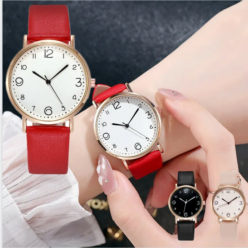 Fashion Unisex Watches Leather Stainless Steel Quartz Analog Wrist Watch 2021 new Accessories