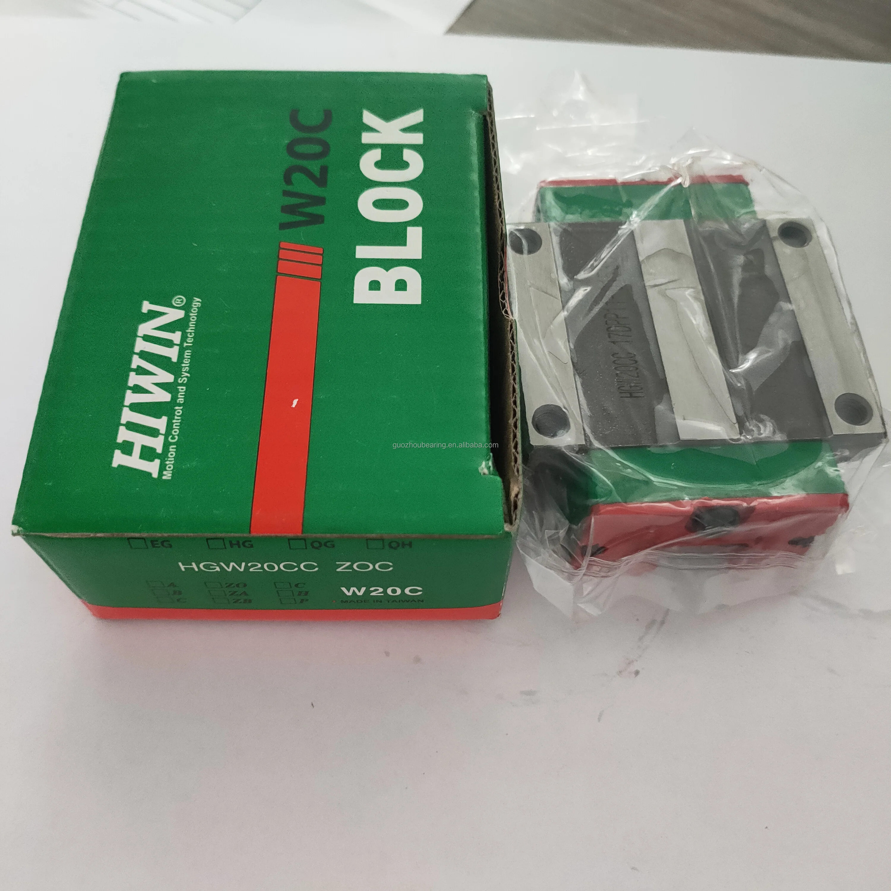 Original HIWIN Linear Guideway Linear Guide Rail Linear Guide Block HGW20CC Linear Guide Carriage