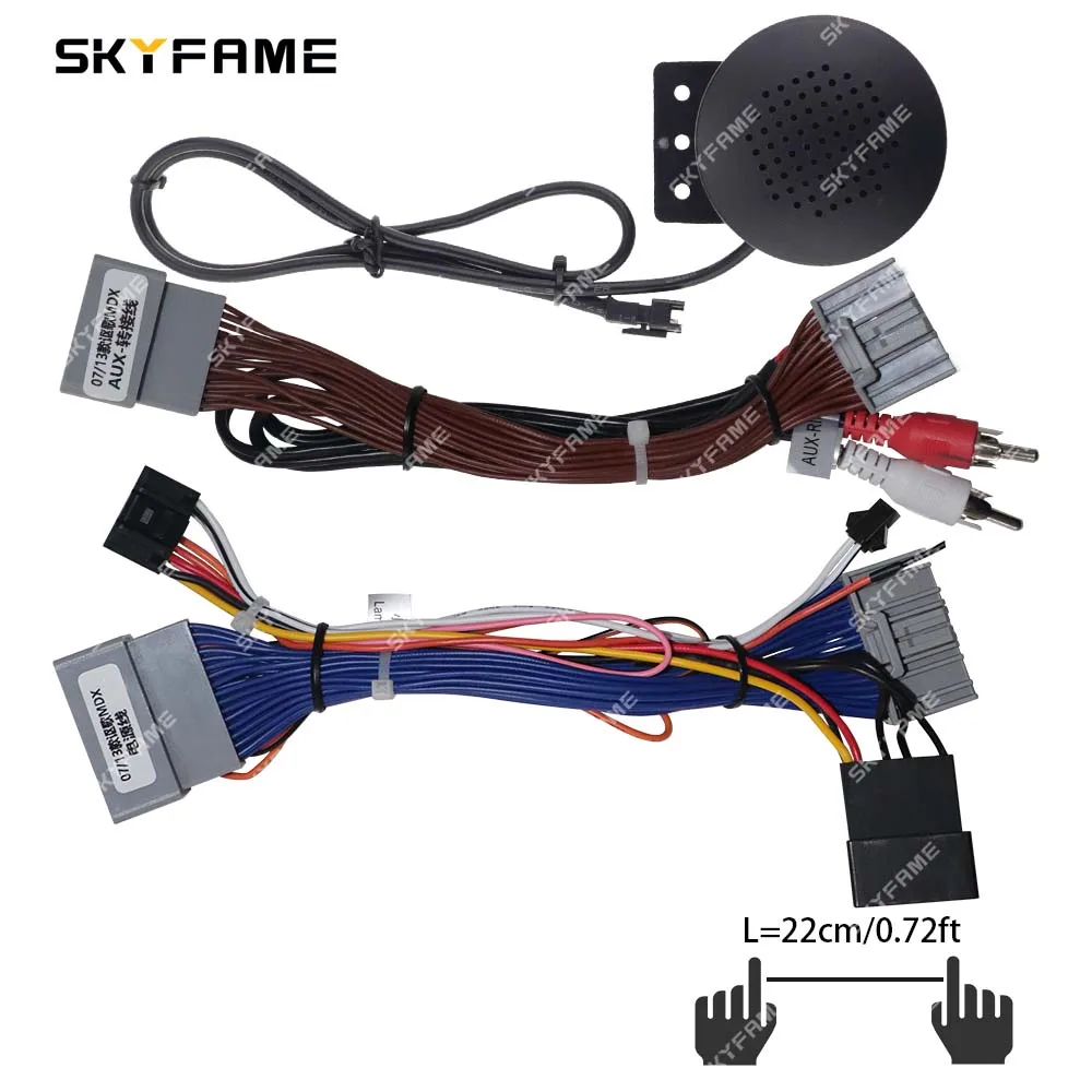 SKYFAME For Acura MDX Android Radio Power Cable Car 16pin Wiring Harness Adapter