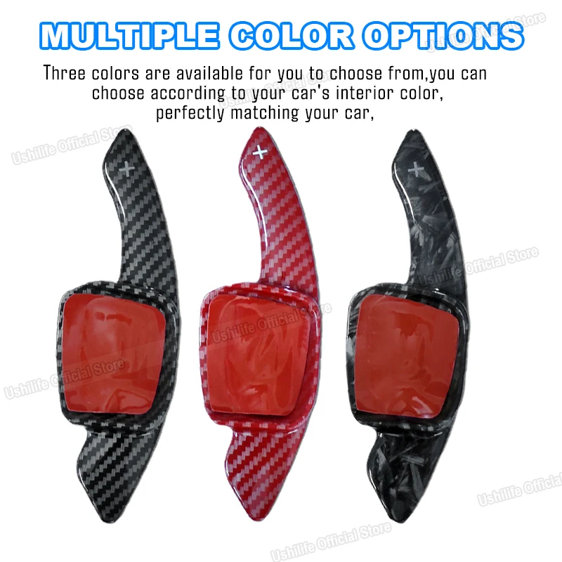 2Pcs Car Steering Wheel DSG Paddle Shifter Extension Fit For Volkswagen VW Golf 8 GTI MK8 CC Polo Touran Touareg Phldeon Sharan