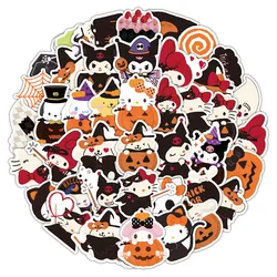 10/30/63PCS Halloween Cute Sanrio Stickers Funny Cartoon Graffiti Decoration Laptop Luggage Guitar Waterproof Decal Kids Toy