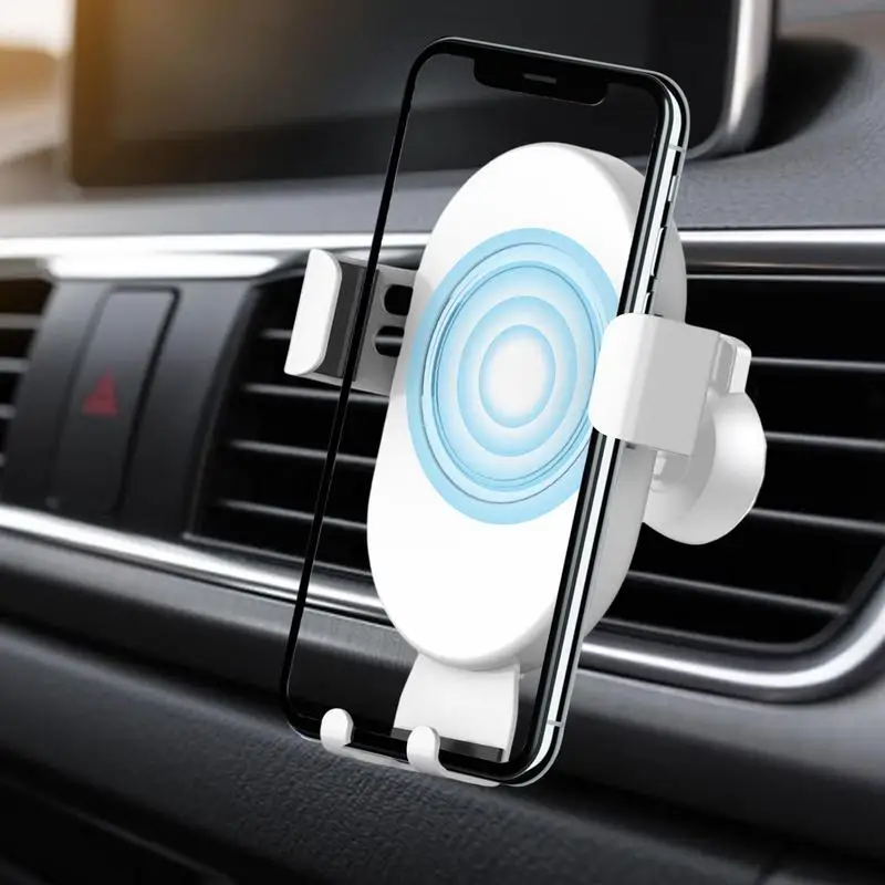 Phone Holder Car Charger | Auto-Clamping Car Mount 10W Automatic Fast Charging Phone Charger | Universal Windshield Car Air Vent