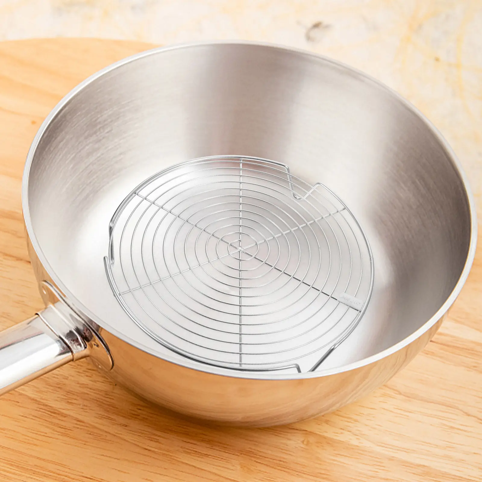 9.5x1.6in Stainless Steel Steamer Rack Tri-Legged Cooking Steaming Basket for Rice Cooker Pressure Cooker Dumplings
