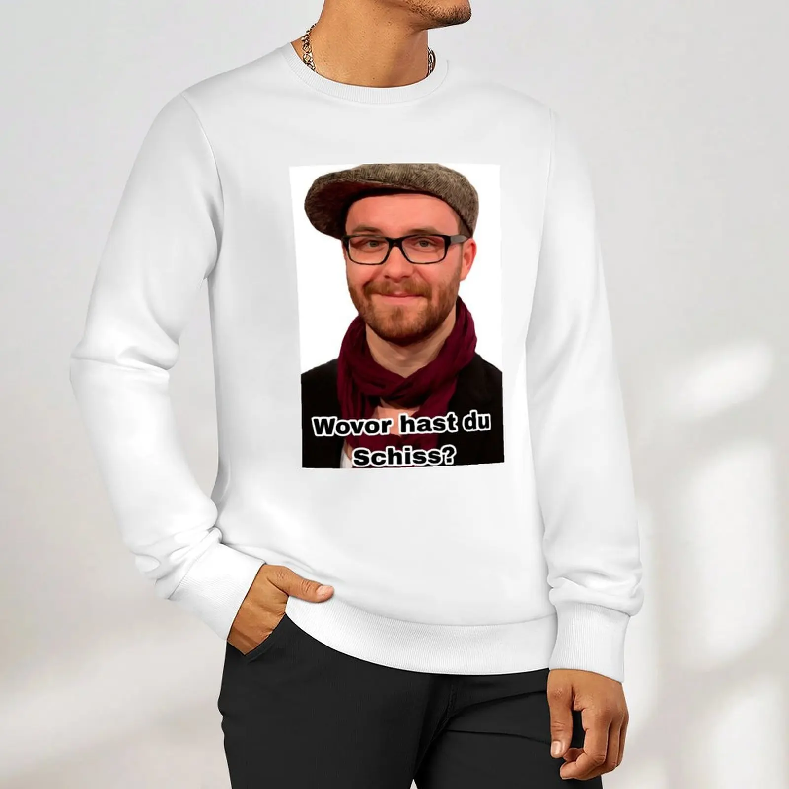 Mark Forster - What are you scared of? Meme #2 Sweatshirt korean clothes men clothes graphic t shirts men new sweatshirts