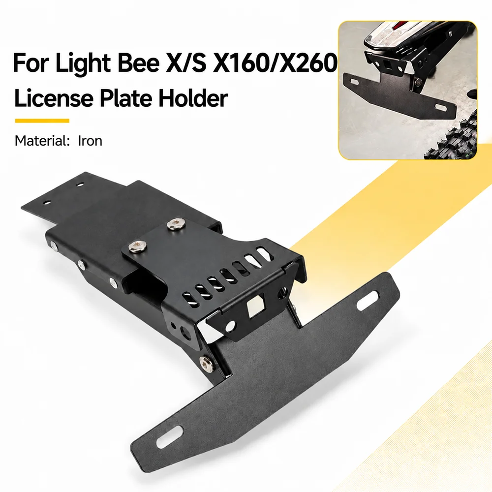 For Surron Light Bee X S X160 X260 License Plate Holder Bracket Electric Dirt Bikes E-Bikes Accessories Motorcycle Replacement