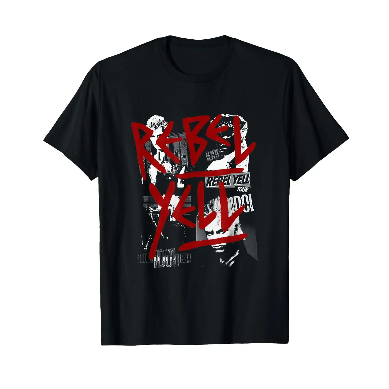 Billy Idol Rebel Yell Tour T Shirt Small vintage Washed Comfortable Casual Stretched Breathable streetwear graphic Slightly