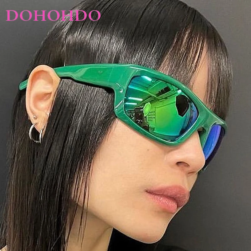 

Trend Y2K Punk Women Sunglasses Vintage Fashion Brand Design Futuristic Men Sunglass Outdoor Sports Cycling Goggles Lentes UV400