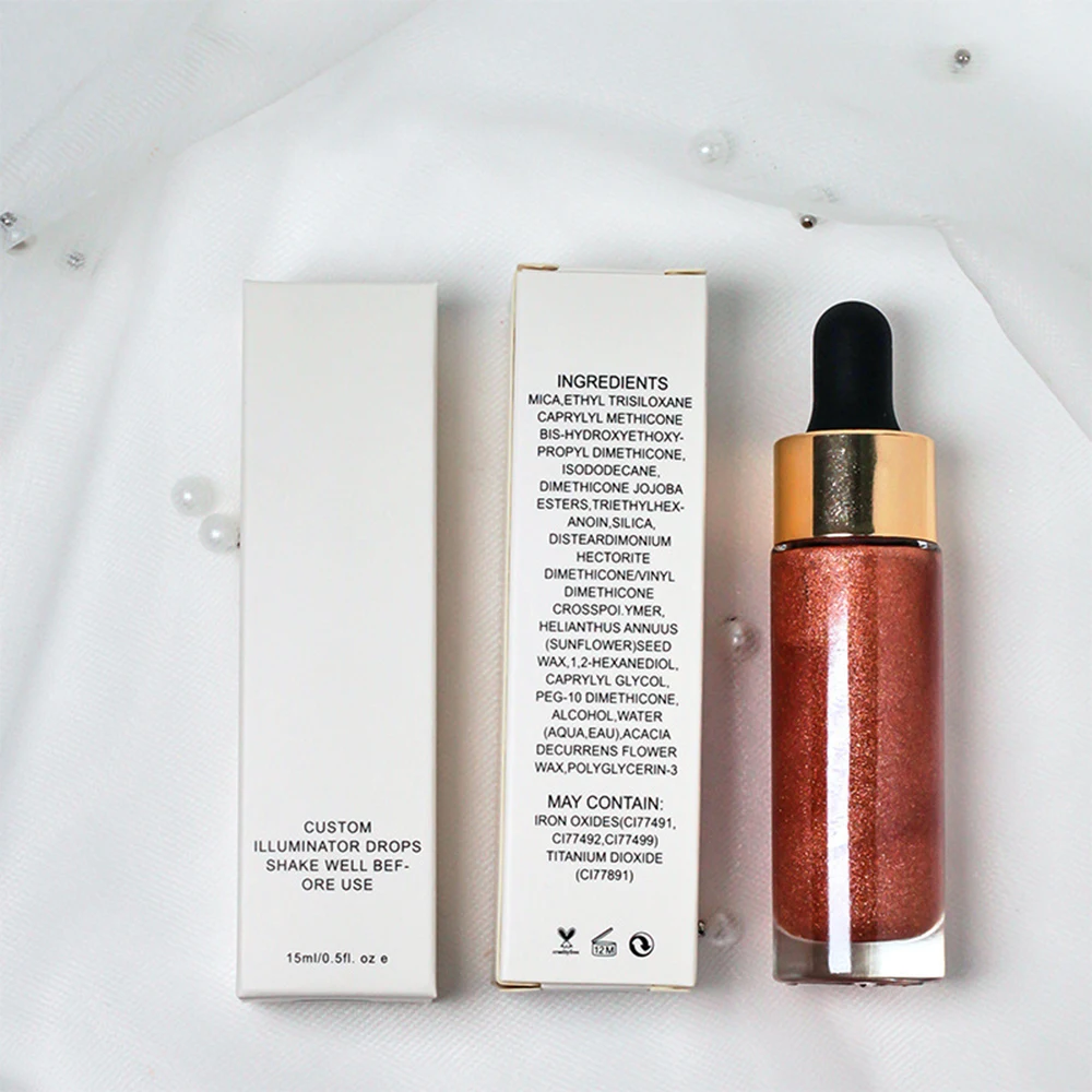 enlumineur-liquide-marque-blanche-logo-personnalise-15ml-11-couleurs-Eclaircissant-contouring-impermeable-longue-tenue-maquillage-beaute