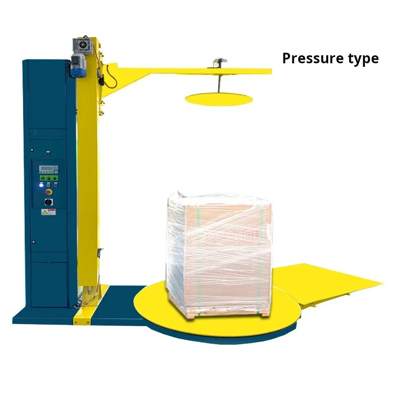 Packing Packaging Machine Pallet Winding Strapping Stretch Film Wrap Pallet Wrapping Machinery Turntable Fully Automatic Carton