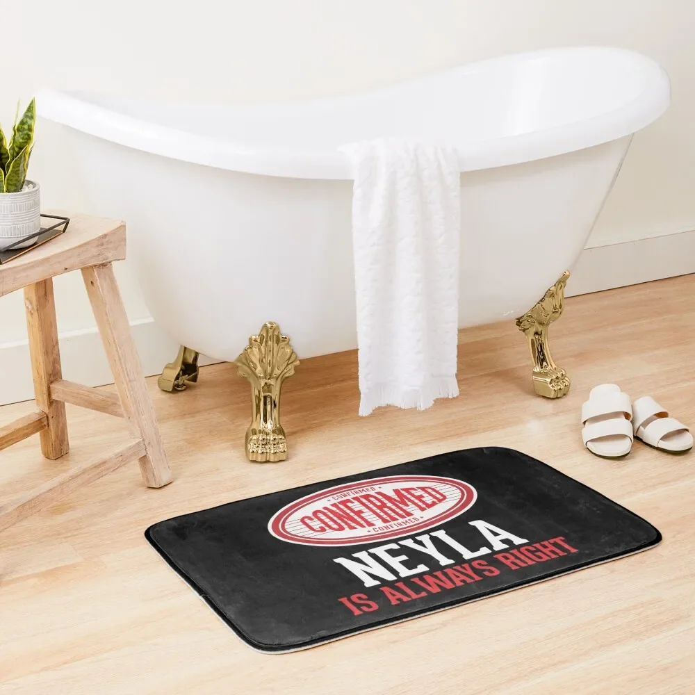 Confirmed Neyla Is Always Right Bath Mat Washable Non-Slip Kitchen Rug Bathroom Deco Mat