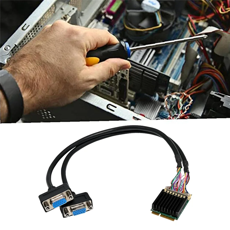 Imagem -03 - Minipcie para Duals Port Vga Aplicação Gráfica Embutida Ddr 1920x1440 Cartão Multimédia 2d St416 Sm750