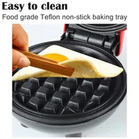 Electric Mini Waffles Maker Machine Kitchen Cooking Appliance for Kids Breakfast Dessert Pot Small Fried Eggs Cake Oven 3