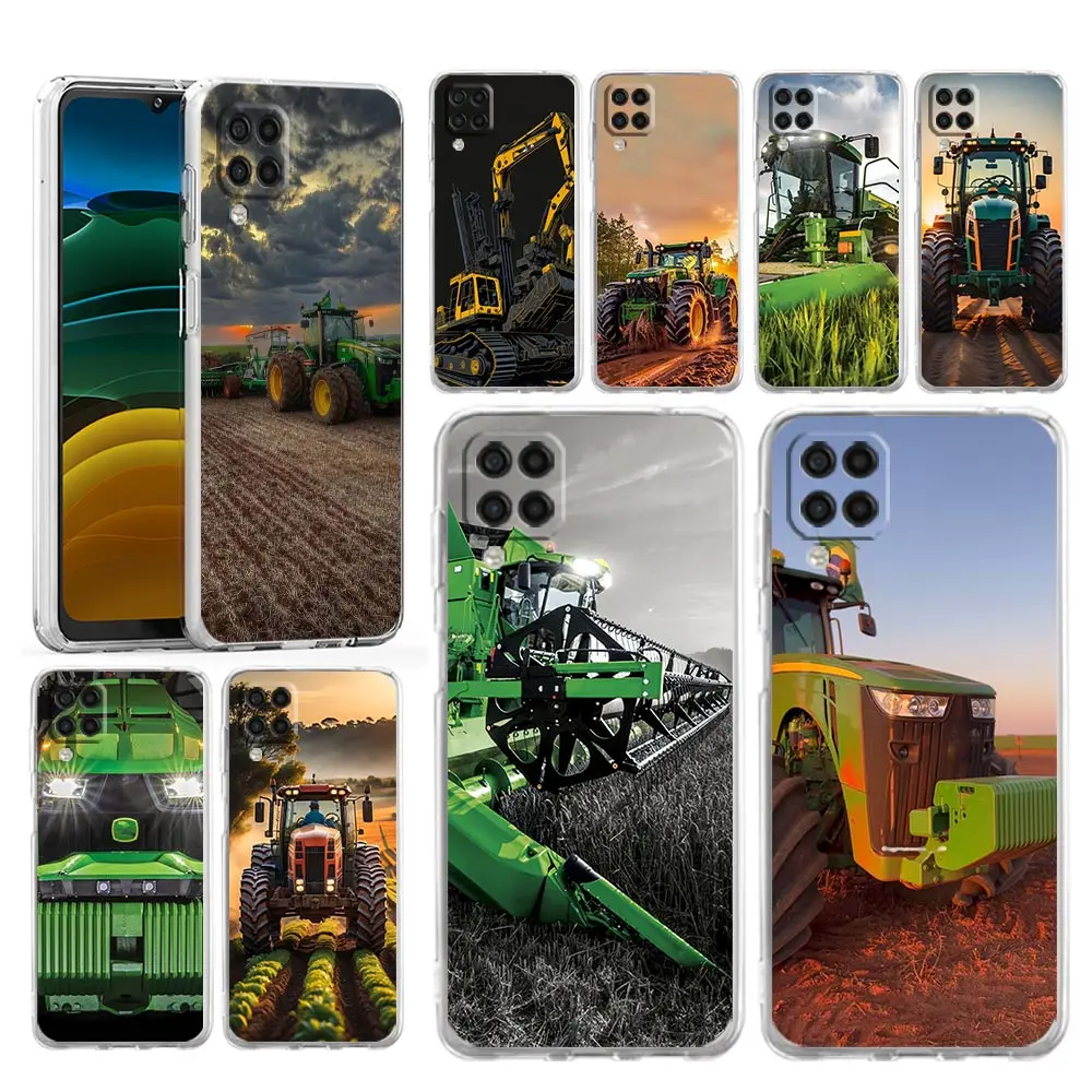 Phone Case For Samsung A54 A52 A50 A70 A10 A30 A40 A20S A20E A02S A12 A14 A22 A24 A42 A34 A32 5G A04s Cover Farm Vehicle Tractor