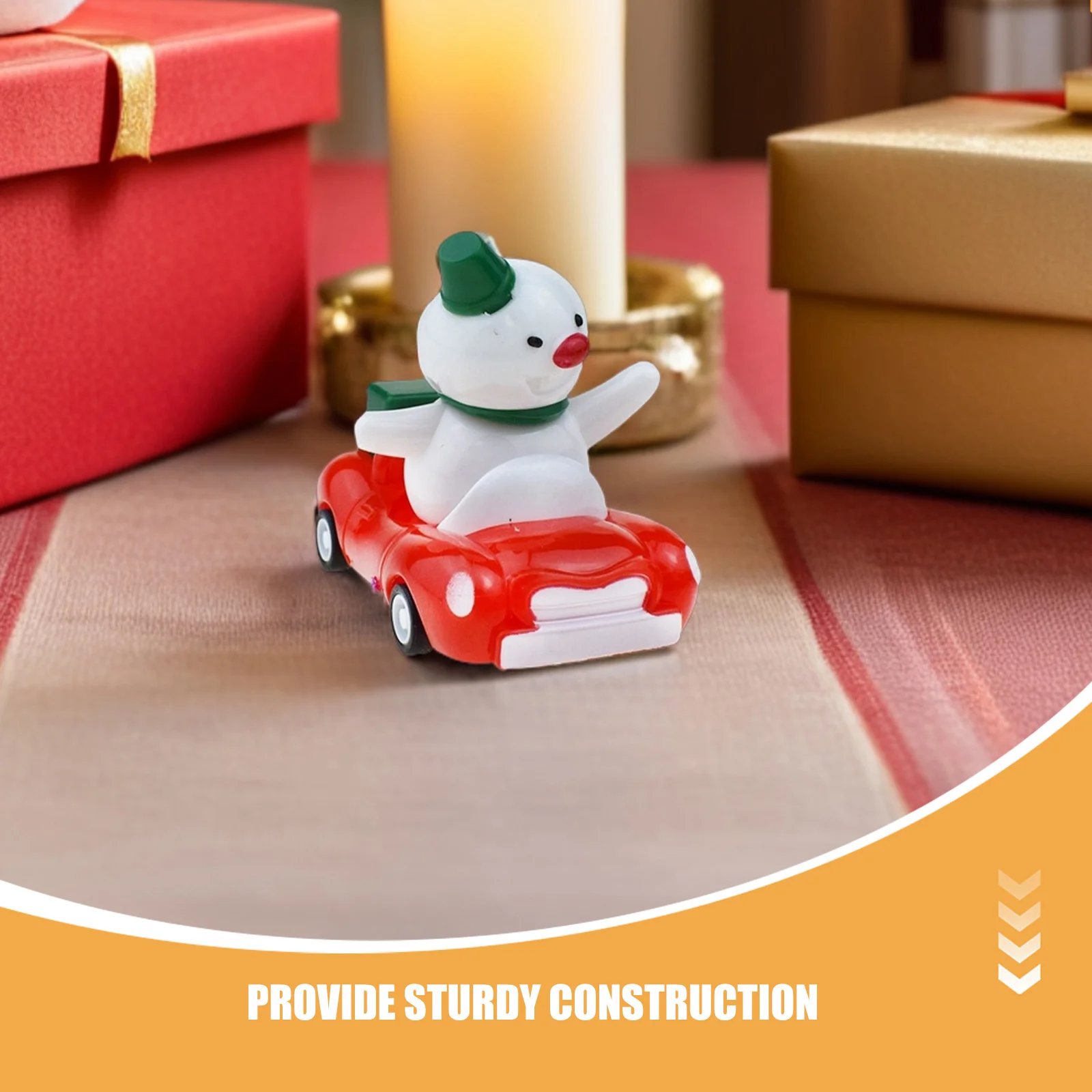 6 قطعة عيد الميلاد احتفالي التراجع سيارات سانتا وثلج تصميم لا حاجة سيارات سباق صغيرة للأطفال تخزين المواد #3