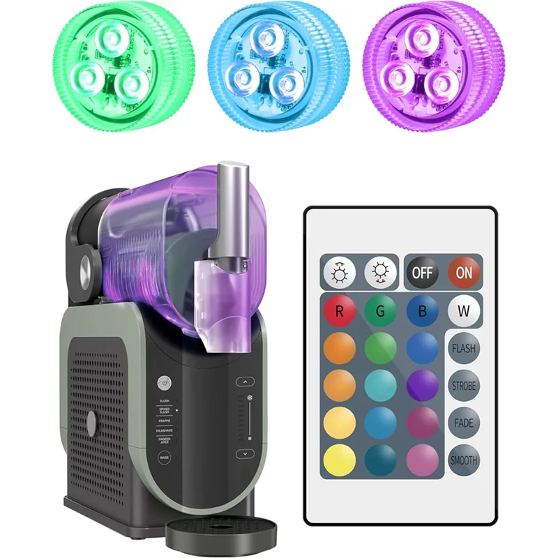 

Капсульные фонари ABMI-LED для Ninja Slushi FS301/FS300, 16 цветов и 4 режима и без установки, водонепроницаемый светильник RGB, 3 шт.,