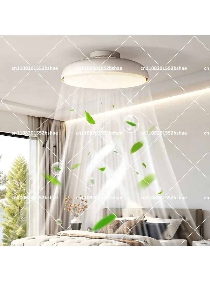 Modern Ceiling Fan Light with LED Remote Control Dimmable Bladeless Fan Light for Bedroom Kids Room