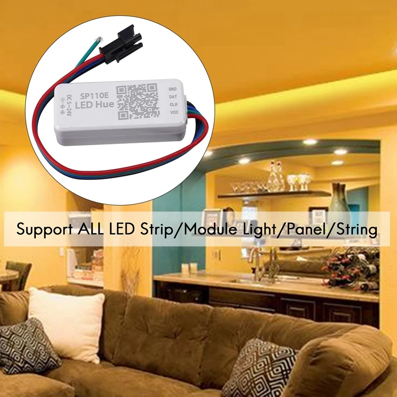 T36C  WS2812B SK6812RGB SK6812RGBW Bluetooth SP110E Mini Controller, Support ALL LED Strip/Module Light/Panel/String, IOS/Androi