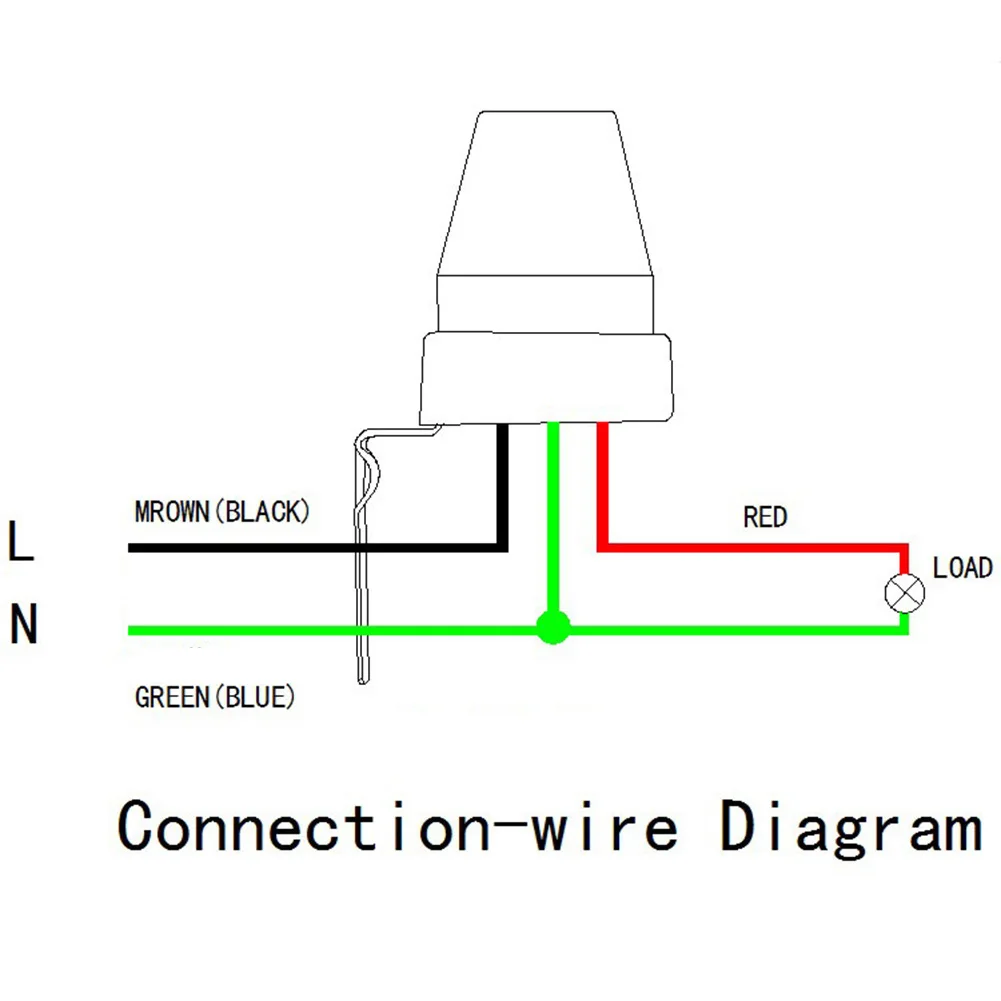 Twilight Sensor Street Light Switch Dusk-to-dawn Operation Built-in Photocell Sensor Low Power Consumption Easy Installation