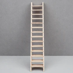 1/12 Dolls House Accessories Miniature Ladder Decor Dollhouse Furniture Step Wooden Handrail DIY Staircase
