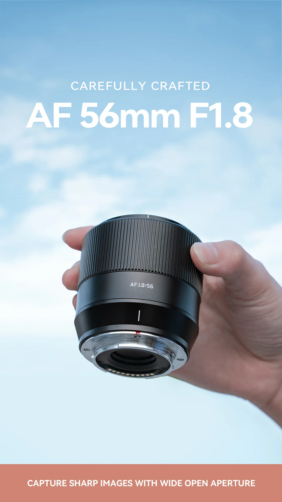 TTArtisan AF 56mm F1.8 Große Blendenöffnung Kameraobjektiv für Porträtfotografie mit Sony E Fujifilm XF Nikon Z Anschluss ZV-E10 A7R III – Detail 3