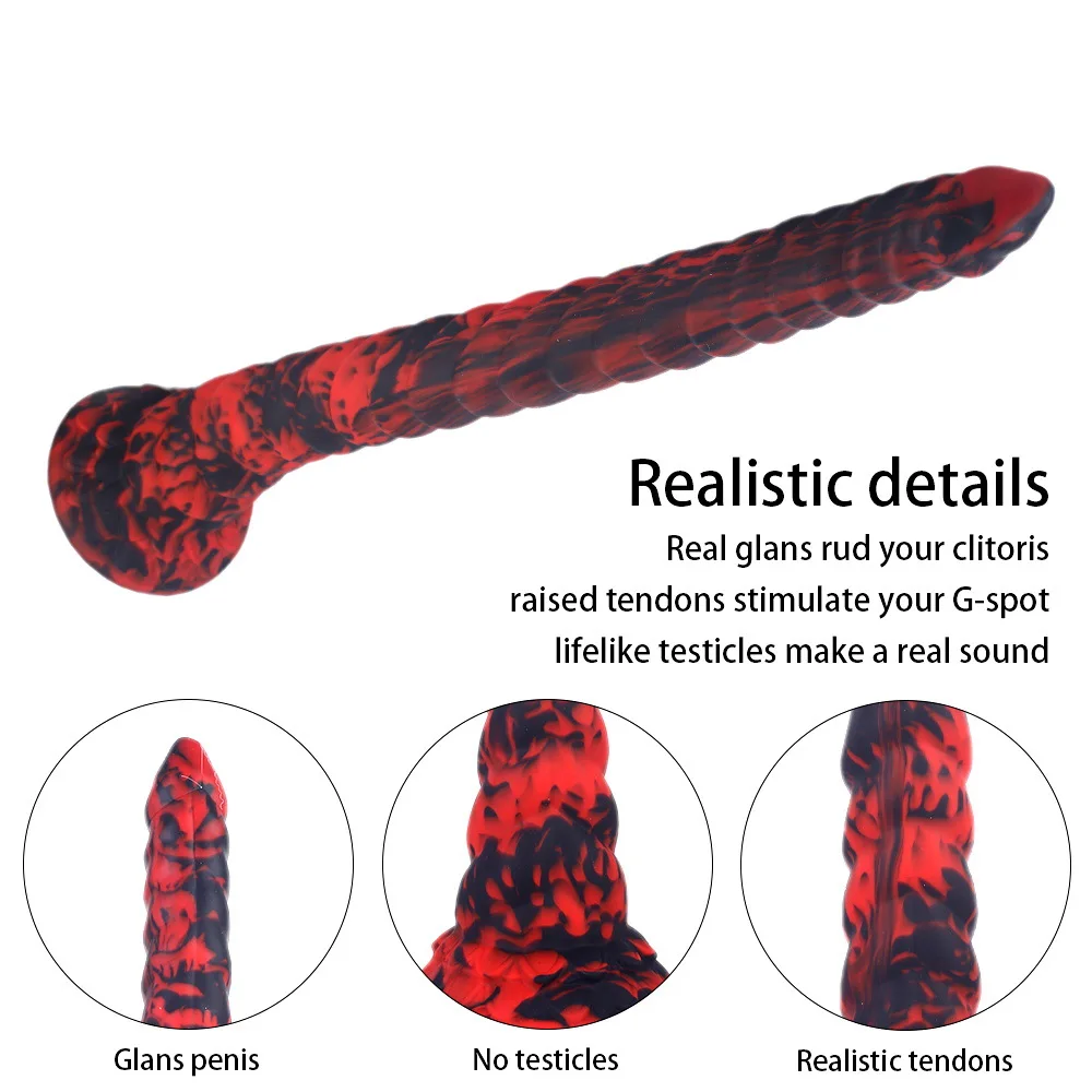 Realistic Octopus Soft Tentacle Dildo Color Silicone Sex Toys  Fake Penis Adult Fantasy Anal Plug Holder Masturbation Massage