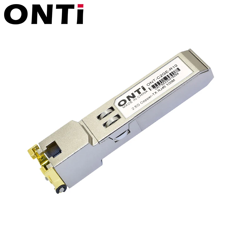 Imagem -03 - Módulo do Transceptor do Cobre Rj45 Sfp do Módulo 2.5gbps Sfp de Onti 2.5g Rj45 Compatível para o Interruptor dos Ethernet de Cisco Mikrotik