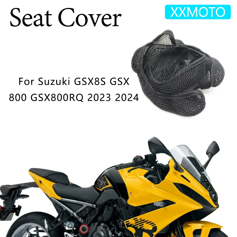 

For Suzuki GSX-8S GSX8S GSX 8S 800 800RQ 2023 2024 Motorcycle Seat Cover Insulation Breathable Non-Slip Protection Cushion