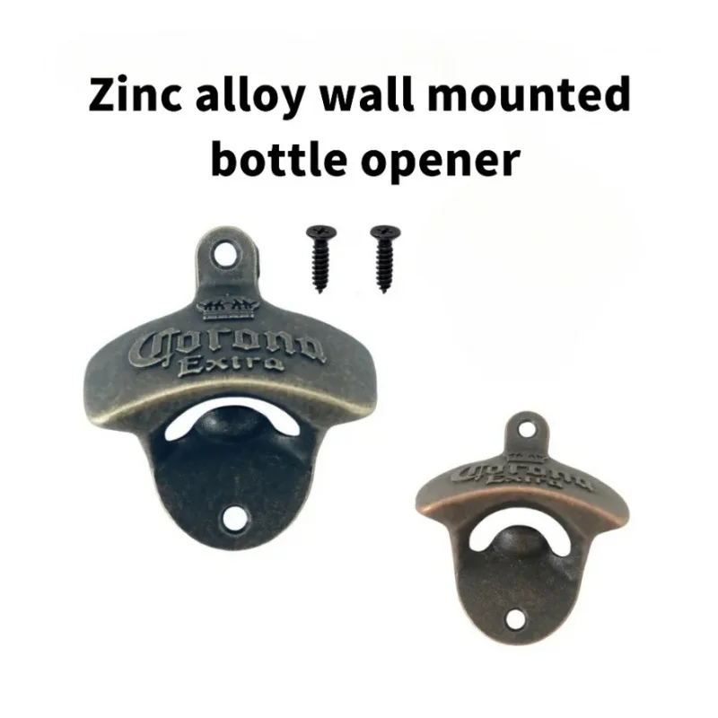 

2025 1pc Retro Decorative Bottle Opener Wall Mounted Hanging Beer Openers Bar Tools Alloy